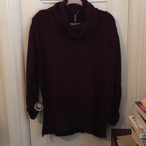 Maroon cowl neck sweater